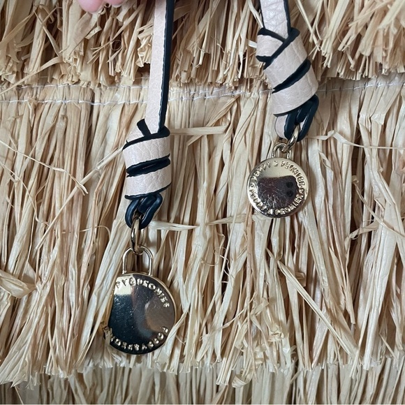 SOLD New with tags Poppy & Peonies Fiesta Fringe Beach Straw Tote - Picture 10 of 10